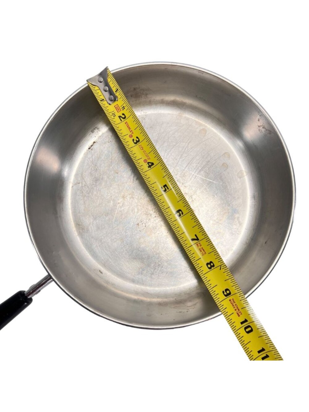 Vintage Revere Ware 9 Inch Copper Bottom Frying Pan Clinton USA Stainless Steel - Picture 8 of 9